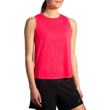 
                        
                          Load image into Gallery viewer, Brooks Distance Womens Running Tank Top - Fluoro Pink/XXL
                        
                       - 1