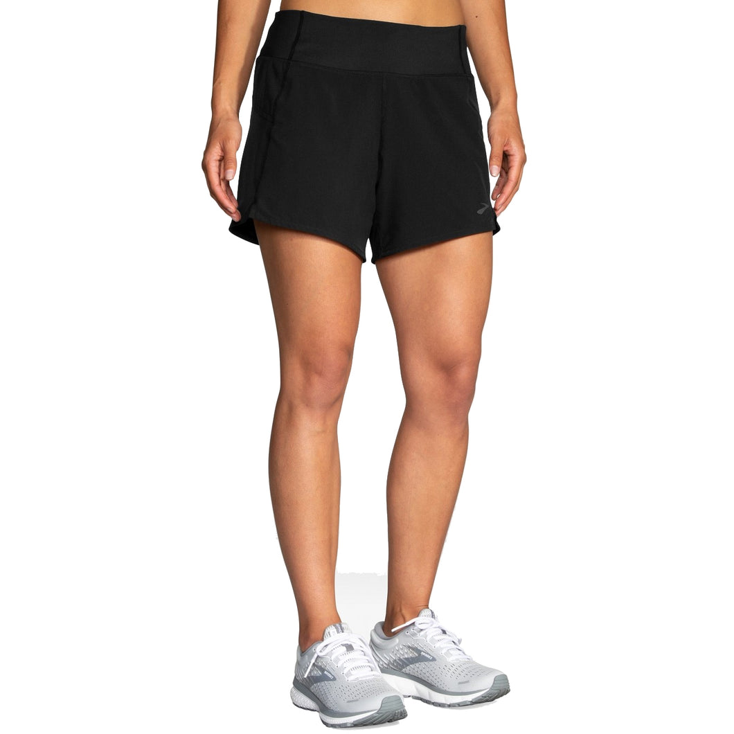 Brooks Chaser 5in Womens Running Shorts - Black/XXL
