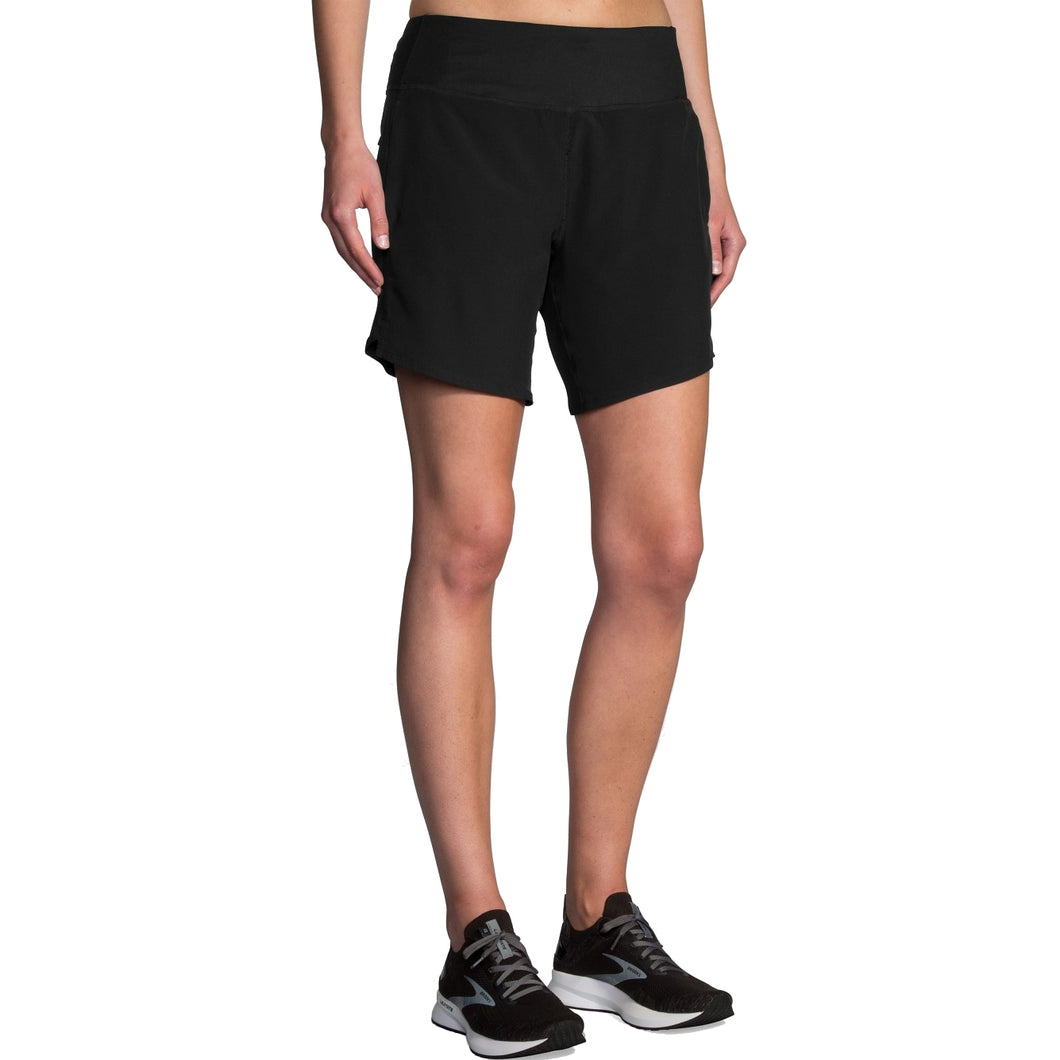 Brooks Chaser 7in Womens Running Shorts - Black/XXL