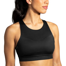 
                        
                          Load image into Gallery viewer, Brooks Drive 3 Pocket Womens Running Bra - Black/40/Dd/E
                        
                       - 1