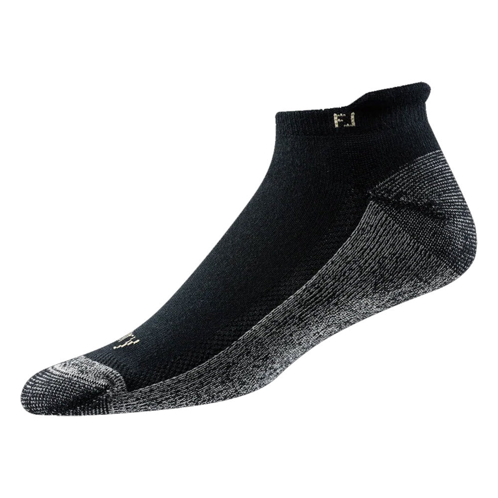 FootJoy ProDry Roll Tab Mens Golf Socks - Black/LRG 8-12