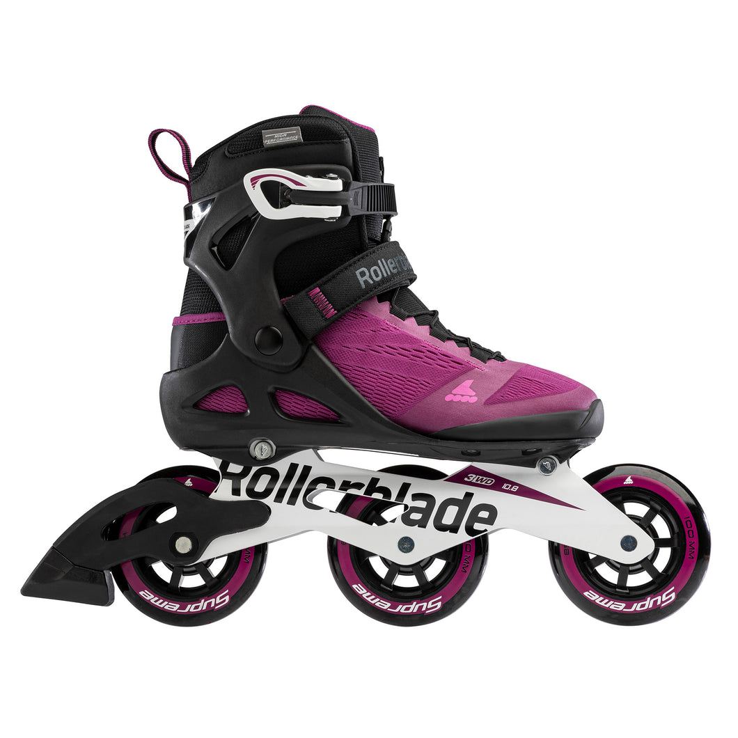 Rollerblade Macroblade 100 3WD Womens Inline Skate - Violet/Black/10.5