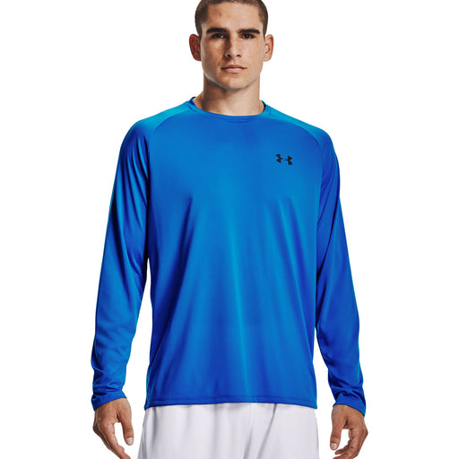 Under Armour Tech 2.0 Mens LS Crew Train Shirt - BLUE CIRCUIT 43/XXL