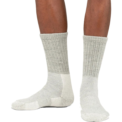 Thorlo Trekking Max Cush Crew Unisex Hiking Socks - Light Grey/15 M 13 - 15