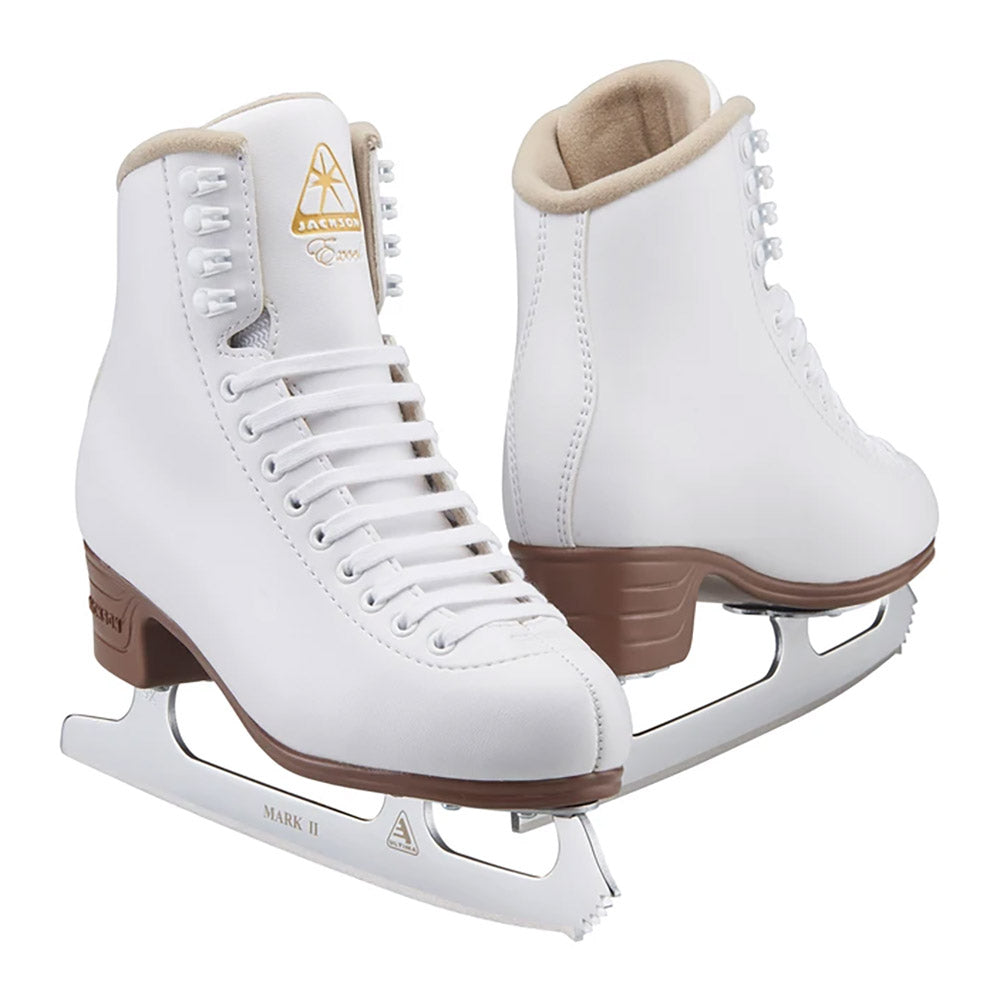 Jackson Excel Girls Figure Skates - 3.0/White/C Width