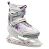 Bladerunner by Rollerblade Micro Ice White Violet Girls Adjustable Ice Skates