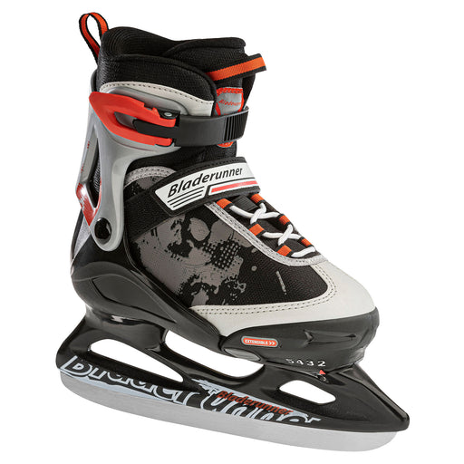 Bladerunner by RB Micro Ice Boys Adj Ice Skates 20 - Black/Red/5-8