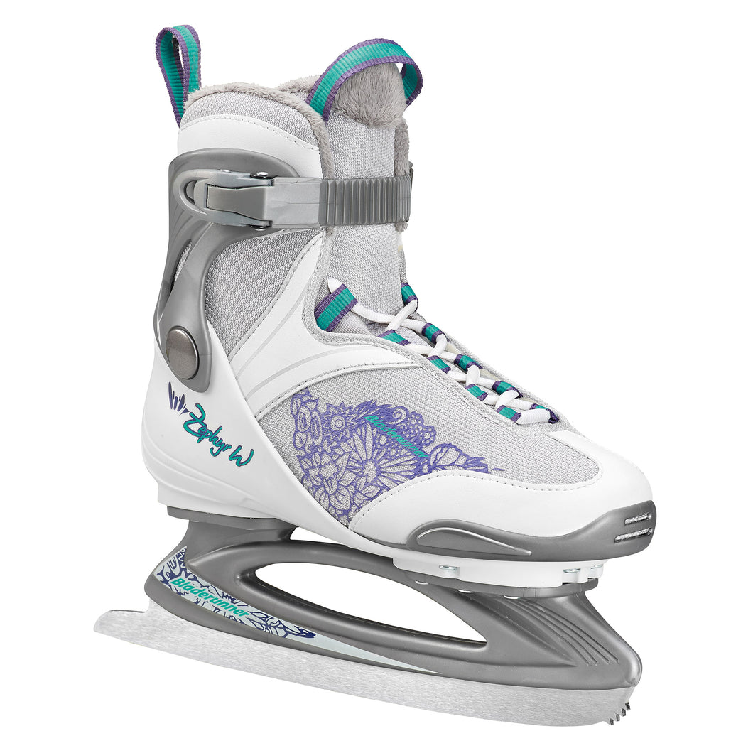 Bladerunner by Rollerblade Zephyr Womens Ice Skate - White/Purple/10.0