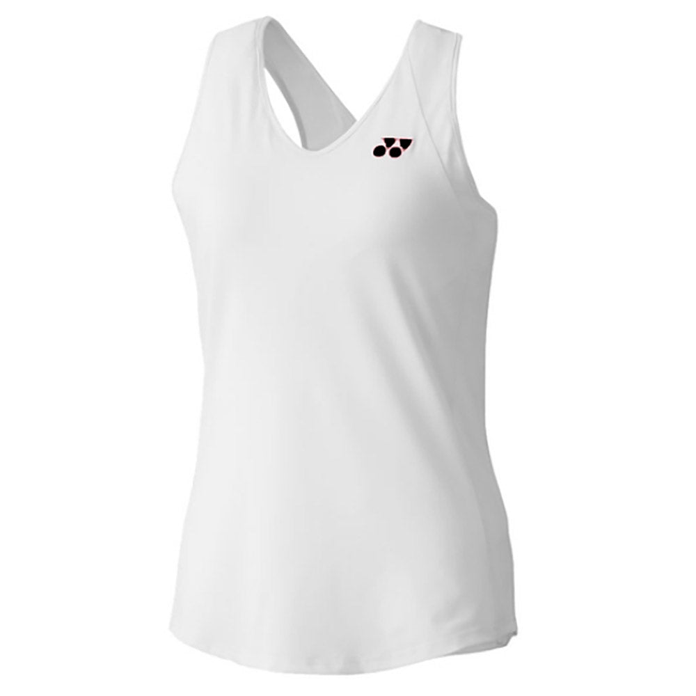 Yonex White Womens Tennis Tank Top with Sports Bra - White/L