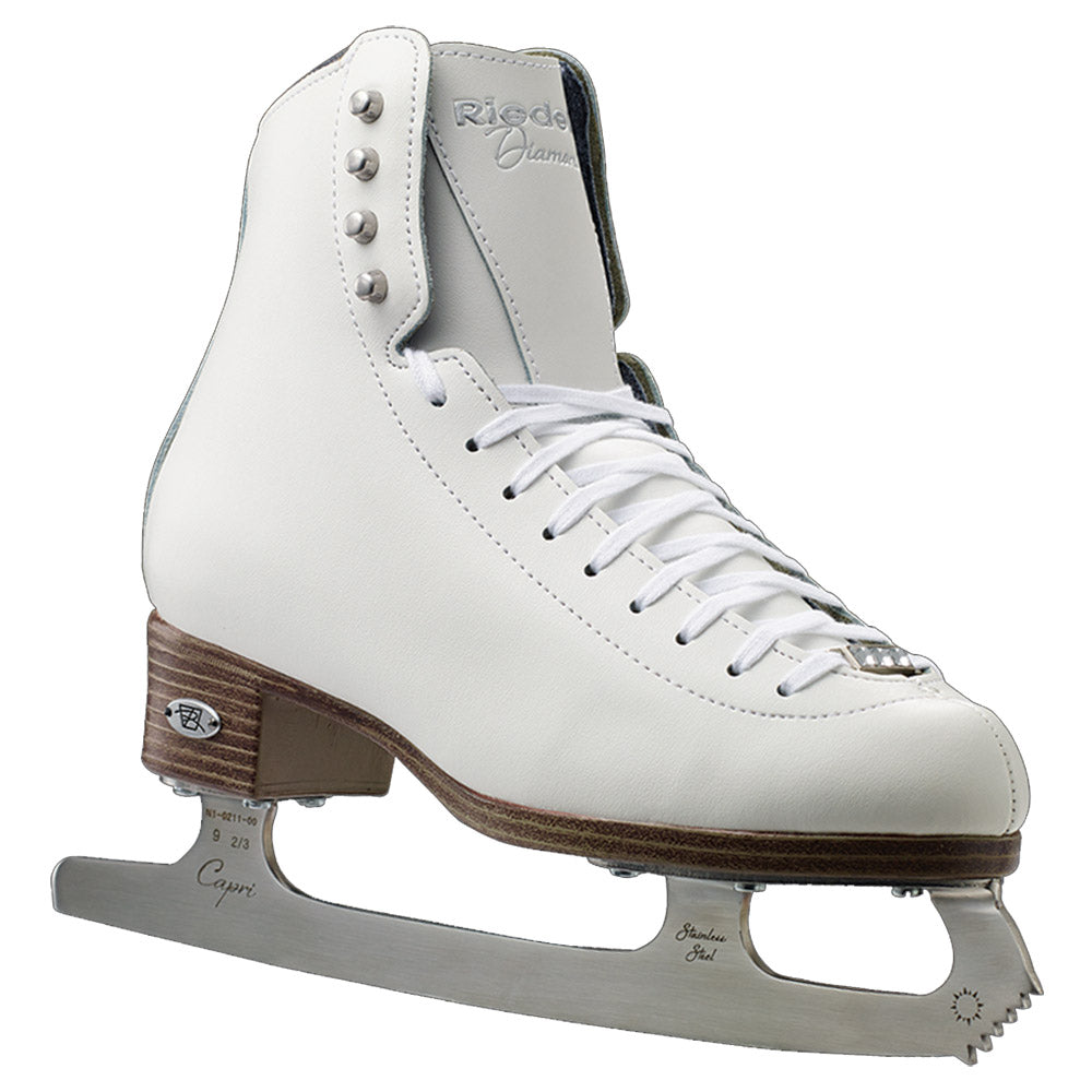 Riedell Diamond Womens Figure Skates - 10.0/White/M