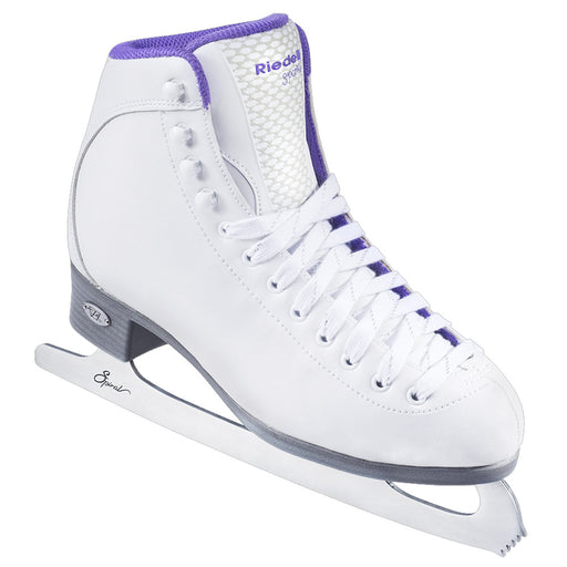 Riedell Sparkle Womens Figure Skates - 10.0/White/M