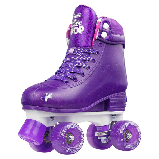 Crazy Skate Glitter Pop JR Adjustable Roller Skate - KIDS J12-2/Purple