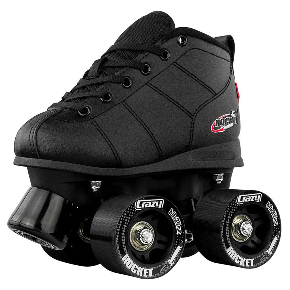 Crazy Skate Rocket Junior Roller Skates - KIDS J13/Black