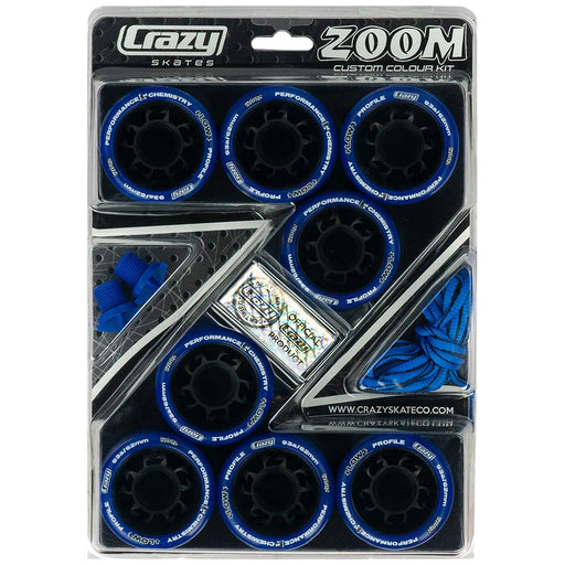 Crazy Skate Zoom Roller Skate Wheels - 8 Pack