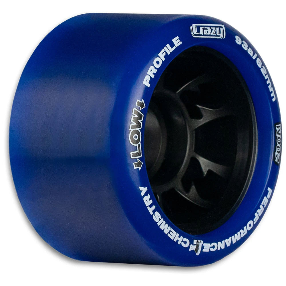 Crazy Skate Zoom Roller Skate Wheels - 8 Pack - Blue