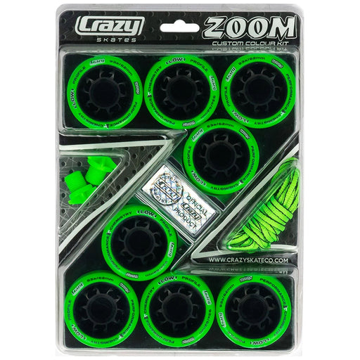 Crazy Skate Zoom Roller Skate Wheels - 8 Pack