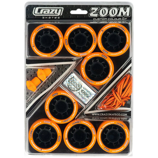 Crazy Skate Zoom Roller Skate Wheels - 8 Pack