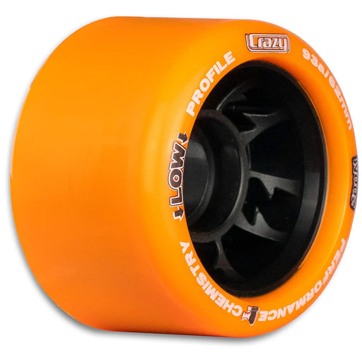 Crazy Skate Zoom Roller Skate Wheels - 8 Pack - Orange
