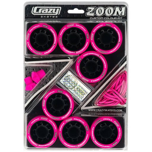 Crazy Skate Zoom Roller Skate Wheels - 8 Pack