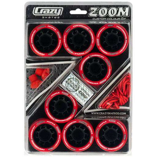 Crazy Skate Zoom Roller Skate Wheels - 8 Pack