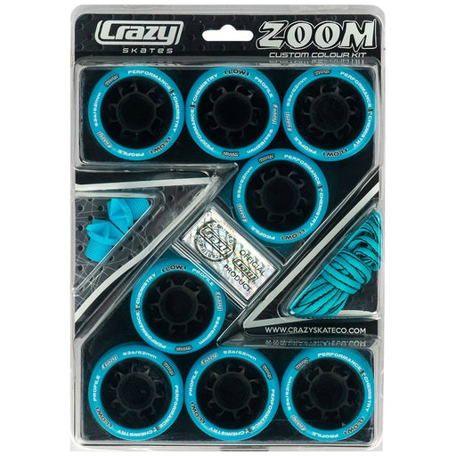 Crazy Skate Zoom Roller Skate Wheels - 8 Pack