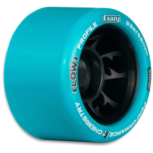 Crazy Skate Zoom Roller Skate Wheels - 8 Pack - Teal