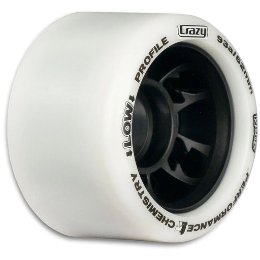 Crazy Skate Zoom Roller Skate Wheels - 8 Pack - White