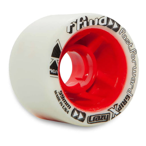 Crazy Skate Control Roller Skate Wheels - RED/59X42/Rwd