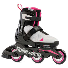 
                        
                          Load image into Gallery viewer, Rollerblade Microblade 3WD Girls Adj Inline Skates - Grey/Pink/5-8
                        
                       - 1