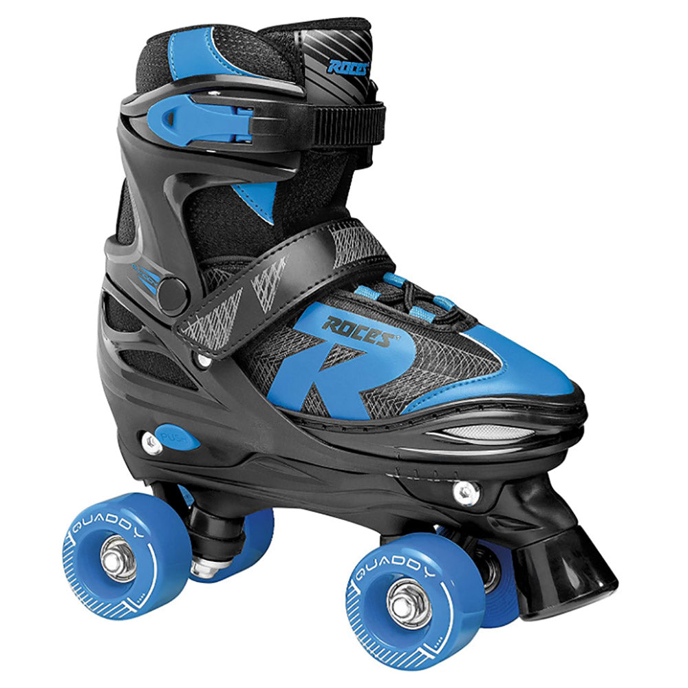 Roces Quaddy 2.0 Adjustable Boys Roller Skates - 5-8/Black/Astro Blu
