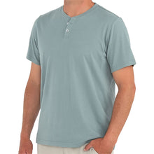 
                        
                          Load image into Gallery viewer, Free Fly Heritage Sabal Green Mens SS Henley
                        
                       - 1