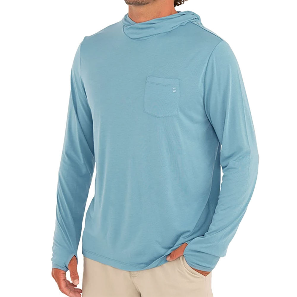 Free Fly Bamboo Lightweight Mens Hoodie - Clearwater/XXL