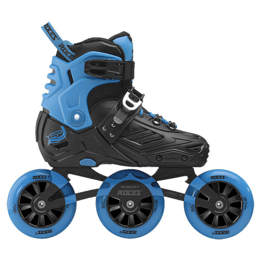 Roces YEP 3x90 TIF Adjustable Junior Inline Skate - 3-5/Black/Astro Blu