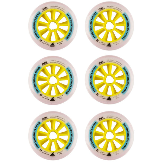 Rollerblade Hydrogen Pro 110mm XX-Firm Inline Skate Wheels 8-Pack