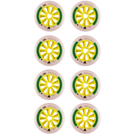 Rollerblade Hydrogen Pro 100mm X-Firm Inline Skate Wheels 8-Pack