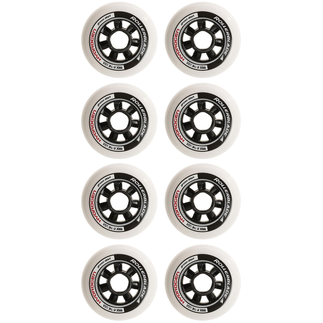 Rollerblade Hydrogen 84/85A Inline Skate Wheels - Black