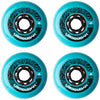 Rollerblade Hydrogen Spectre 80mm/85A Aqua Inline Skate Wheels 4-Ppack