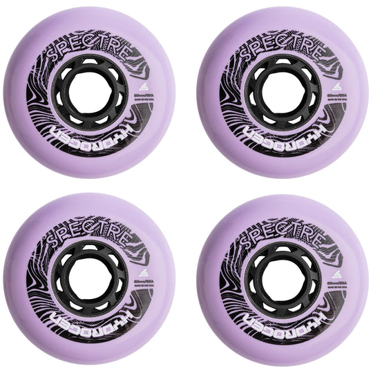 Rollerblade Hydrogen Spectre 80mm/85A Lilac Inline Skate Wheels 4-Pack