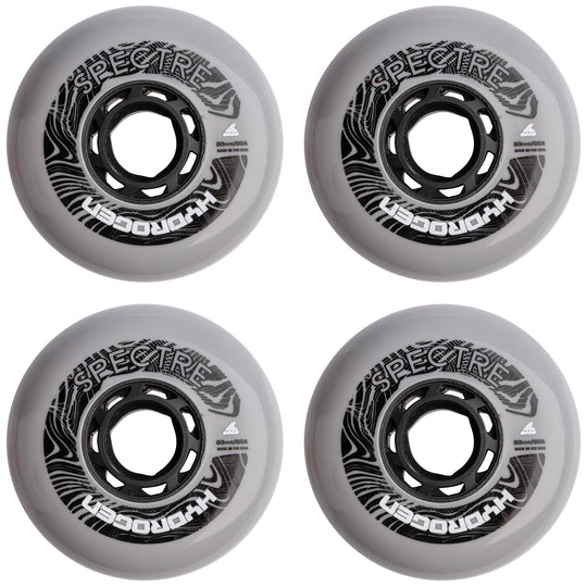 Rollerblade Hydrogen Spectre 80mm/85A Grey Inline Skate Wheels 4-Pack