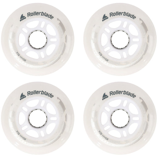 Rollerblade Moonbeams LED 80/82A Inline Skate Whls - White