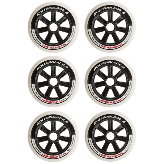 Rollerblade Hydrogen 125mm/85A Inline Skate Wheels 6-Pack