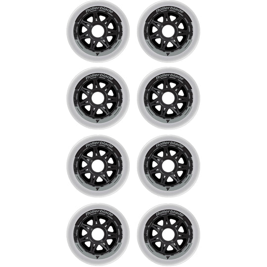 Rollerblade 84mm/84A Inline Skate Wheels 8-pack