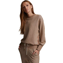 
                        
                          Load image into Gallery viewer, Varley Edith Rib Pique Womens Pullover - Biscuit/L
                        
                       - 1