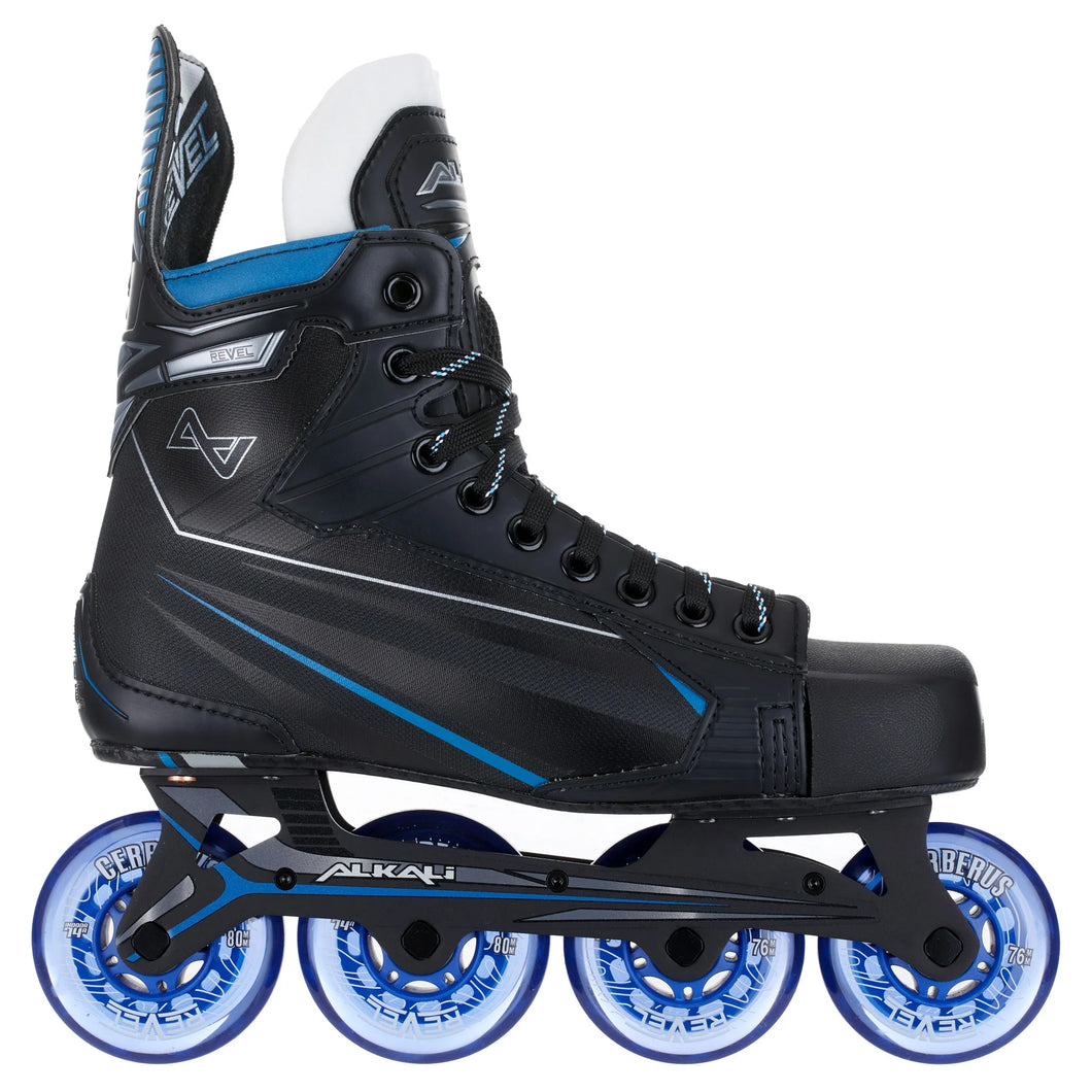 Alkali Revel 5 Junior Inline Hockey Skates - Black/Blue/5.0/D