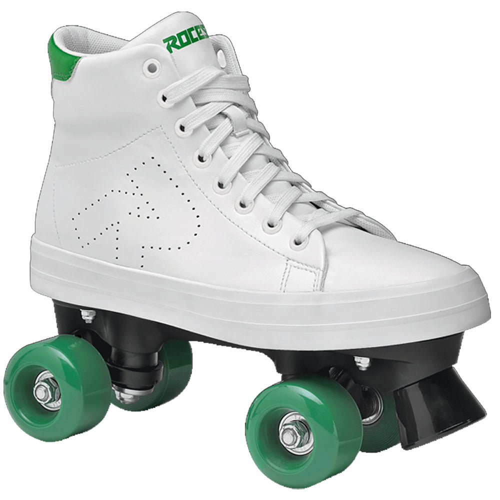 Roces Ace Unisex Roller Skates - M08 / W10/WHITE/GREEN 001