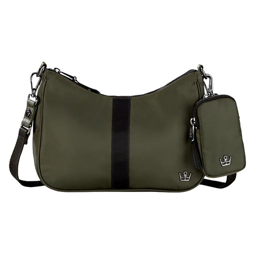 Oliver Thomas No Chaos Crossbody - Green/Blk Strip