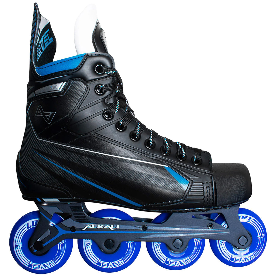 Alkali Revel 6 Junior Inline Hockey Skates - Black/Blue/5.0/D