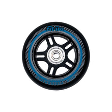 
                        
                          Load image into Gallery viewer, Fit-Tru Cruze 84mm Blue Inline Skate Wheels 4-Pack - Blk/Blu/Gry
                        
                       - 1
