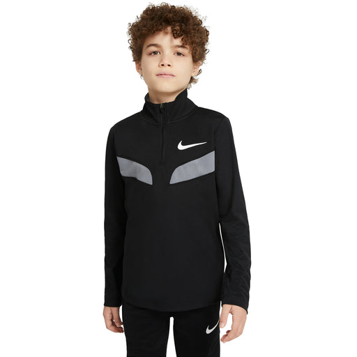 Nike Sport Dri-FIT Boys 1/4 Zip - BLACK 010/XL