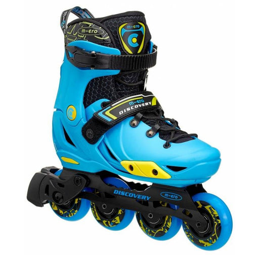 Micro Discovery Blue Adj Kids Inline Skates - Blue/5.5-7.5